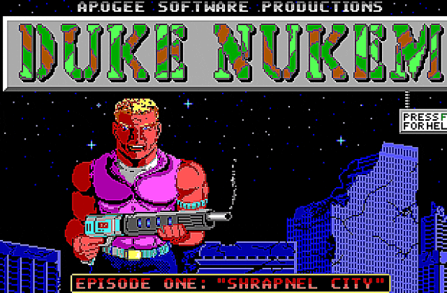 Duke Nukem- Episode One- Shrapnel City DOS Game