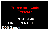 Diabolik 05 - Ore Pericolose DOS Game