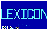 Lexicon DOS Game