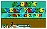 Mario's Early Years- Preschool Fun DOS Game