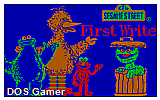 Sesame Street First Writer DOS Game